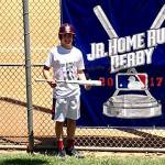 Photo courtesy of Kym Otte                                Islander Middle School 12-year-old student Jakob Schulz won the Regional Junior Homerun Derby Championship on May 21 in Los Angeles. Schulz, who competed in the 12U division, competed against 40 athletes from Washington, Oregon, Montana and California. Schulz hit five home runs in the first round, advancing to regional final (which consisted of four competitors). Schulz connected on seven home runs in the next round on just 20 pitches, earning the championship. Schulz will compete in the National Junior Home Run Derby competition during the Major League Baseball All-Star week in July in Miami.