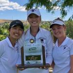 Photo courtesy of Tim Okamura                                The Mercer Island Islanders girls golf team captured the Class 3a state championship on May 24 at Canyon Lakes Golf Course.