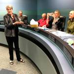 Former Chamber of Commerce director Terry Moreman accepts the Mercer Island &ldquo;Citizen of the Year&rdquo; award on June 5. Photo courtesy of Ross Freeman