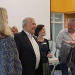 Dr. Gary Plano speaks to community members at his retirement celebration on June 15 at Northwood Elementary. Katie Metzger/staff photo