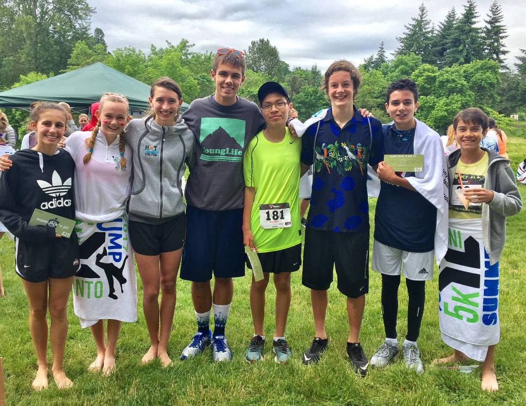 Photo courtesy of Niyati Krauser                                A plethora of Mercer Island youthful runners competed in the third annual &ldquo;Mercer Island Young Life Jump into Summer&rdquo; 5K run/walk on June 3 at Luther Burbank Park on Mercer Island. In the boys under 15 category, Jaden Krauser captured first place, Anthony Brondello nabbed second place and Oscar Pont tallied a third place finish. In the girls under 15 division, Christina Crow finished in first place and Sophia Morelli cruised to a second place showing. In the boys over 16 category, Eric Moreno registered a first place finish and Ben Biggers captured second place. In the girls over 16 division, Maggie Baker earned first place and Leslie Urie finished in second place.
