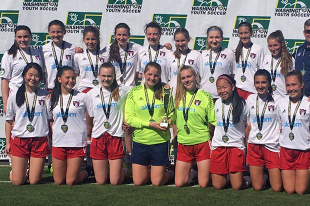 Champions on the soccer pitch