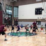 Photo courtesy of Pam Swendrowski                                Mercer Island youth basketball players partook in the first day of the annual Island hoops camps on June 19. The camps, which are led by Mercer Island Islanders boys basketball head coach Gavin Cree, are a tradition on Mercer Island.