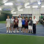 Photo courtesy of Mark Anderson                                The Mercer Island Islanders boys tennis team captured the Class 3A state team championship on May 27 in the Tri-Cities, compiling a total of 22 team points. Lakeside finished in second place with 20 points.The Mercer Island doubles team consisting of Christian Anderson and Chris Elliot won the Class 3A doubles state championship. The Islanders doubles duo of Jonah Tang and Kevin Chen earned fifth place in the Class 3A doubles tournament. Islanders&rsquo; singles player Zach Chew nabbed eighth place in the Class 3A singles tournament.