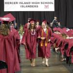 Mercer Island students congratulate each other for graduating high school after years of hard work. Katie Metzger/staff photo