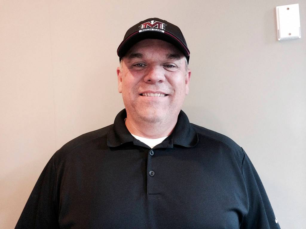 Shaun Scott, staff photo                                Ed Slezinger was hired as the Mercer Island Islanders head football coach in mid-May. Slezinger replaces Brett Ogata, who is now the head football coach at Kentridge High School.