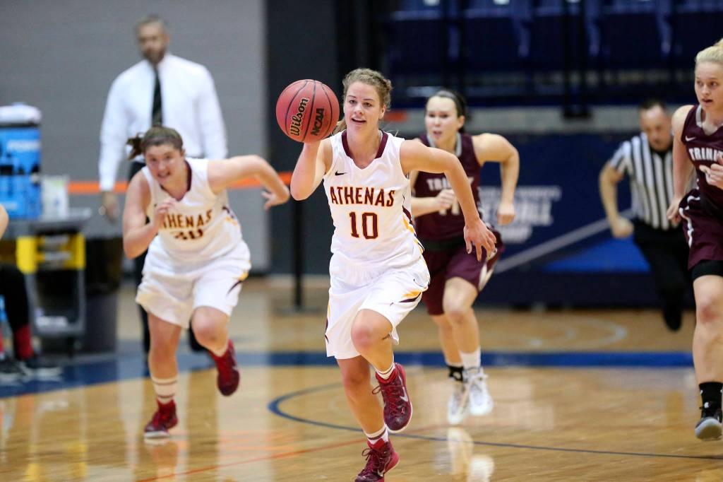 Photo courtesy of Emily Nordhoff                                Mercer Island High School 2013 graduate Kris Brackmann, who was one of the best women&rsquo;s basketball players on the Division-III Claremont-Mudd-Scripps Athenas collegiate basketball program the past four seasons, was named the 2017 CMS Athlete of the Year on June 14. Brackmann averaged 11.6 points, 5.4 rebounds and 2 steals per game during the 2016-17 season. The Athenas won the SCIAC championship for the fourth consecutive season.