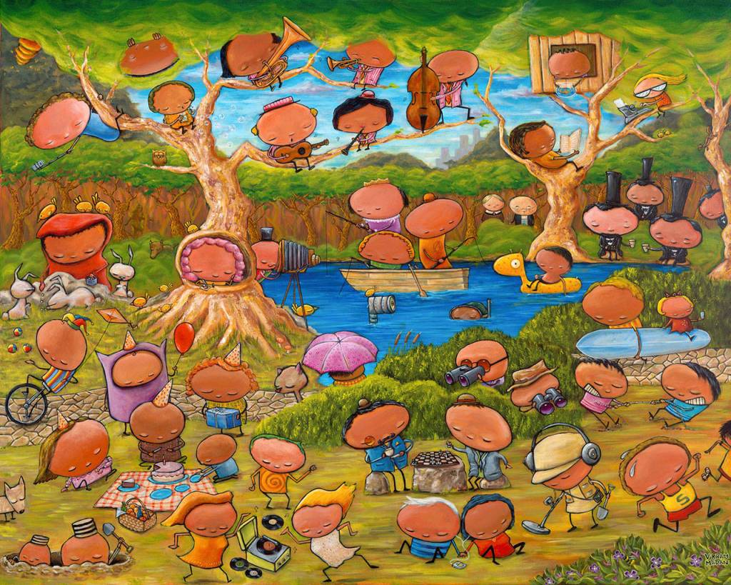 The Mercer Gallery&rsquo;s new exhibit opened July 24. Art by Vikram Madan