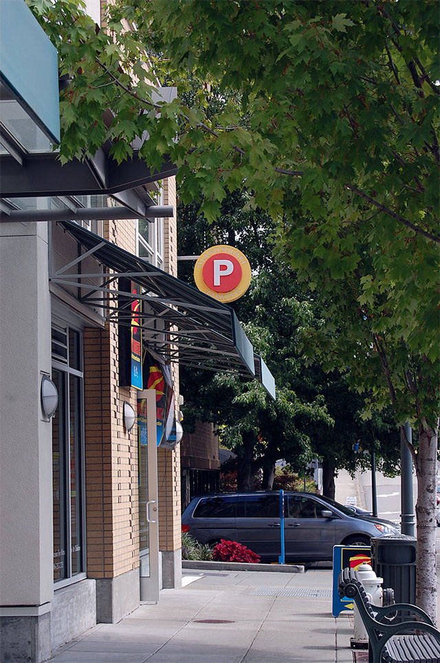 Parking can be hard to come by in Mercer Island, so the city considered restriping 77th Avenue Southeast to add to the spaces available in garages and the Park and Ride. File photo