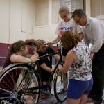 MIHS girls’ volleyball team bonds by building bikes