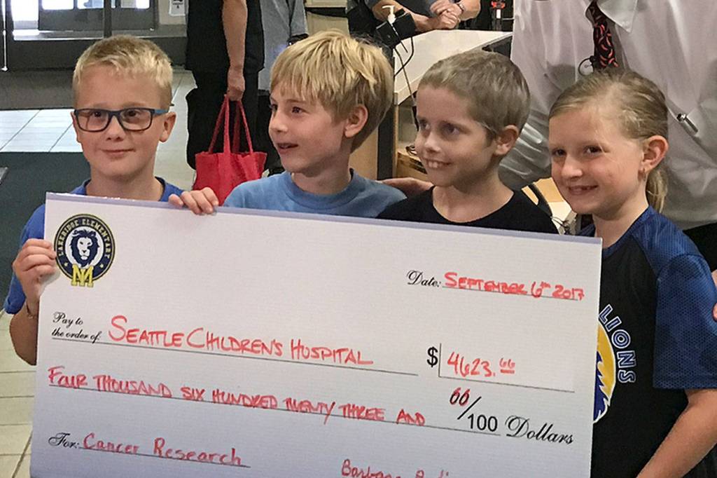 Mercer Island’s K-Kids donate money for leukemia research