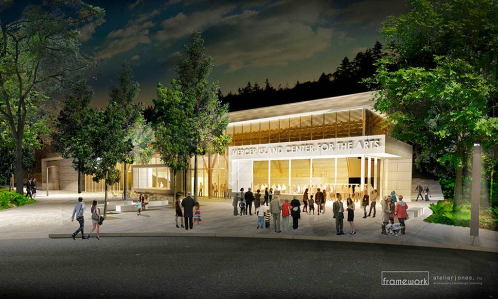 City planning staff recently determined that the parts of the Mercer Island Center for the Arts (MICA) proposal that are ready to be reviewed &mdash; the lease and a city code amendment &mdash; can progress with a phased review process, and that potential environmental impacts of the project can be mitigated. Photo courtesy of MICA