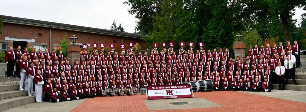 The Mercer Island High School Marching Band has been selected to participate in the 130th Tournament of Roses Parade on New Year&rsquo;s Day 2019. Photo courtesy of Craig Degginger/Mercer Island School District