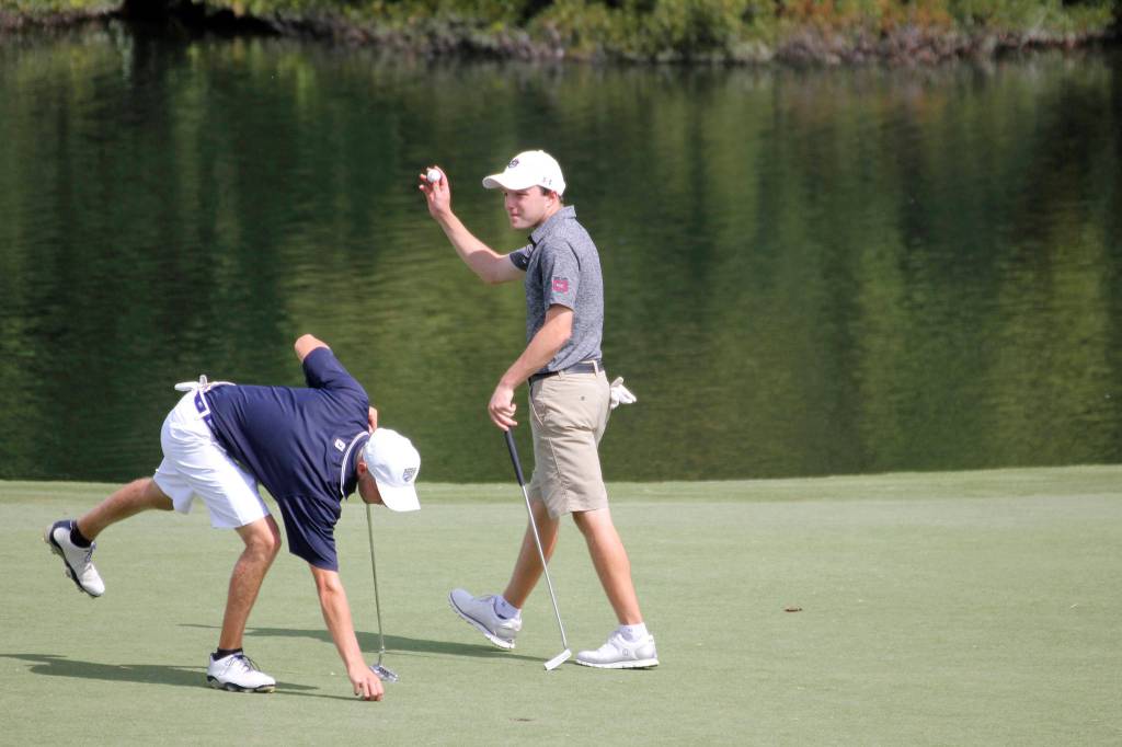 Photo courtesy of Emily Zegel                                Guilford College sophomore golfer Zach Evens earned his second Old Dominion Athletic Conference (ODAC) golfer of the week award for the 2017-18 season on Oct. 2. It was the third time in Evens’ collegiate golf career that he has attained that honor. Evens captured his first collegiate tournament victory at the Tournament Town Preview on Sept. 24-25 at The Grandover Resort in Greensboro, North Carolina. Evens finished the three rounds with a combined score of 215, edging out University of Texas-Tyler’s Tyler Uhlig by a single stroke. Evens currently leads the ODAC with a 70.4 stroke average.