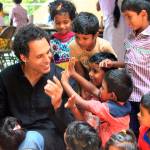 Ajit George, Shanti Bhavan&rsquo;s director of operations, with children at the educational nonprofit. Photo courtesy of Shanti Bhavan