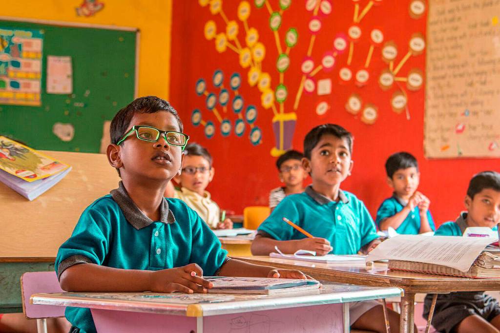 Prior to living at Shanti Bhavan, about 60 percent of children live in rural villages and 40 percent live in urban slums. Photo courtesy of Shanti Bhavan