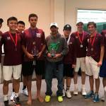 Photo courtesy of Steve Mattox                                The Mercer Island boys tennis team captured the Class 3A KingCo championship on Oct. 10 at Mercer Island High School. The Islanders compiled an overall record of 10-1 during regular season action, including a perfect 7-0 record in KingCo 3A/2A play. In the singles tournament, Christian Anderson captured first place, Chris Elliot nabbed second place and Alex Patel captured fourth place. In the doubles tourney, the duo of Jack Mattox/Kevin Chen finished in second place. The doubles team of Christoph Schmidt-Warneke/Zach Chew earned a third-place finish.