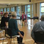 The Dance for PD class begins seated, and is designed for people of all abilities and mobilties. Katie Metzger/staff photo