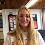 Shaun Scott/staff photo                                Mercer Island junior swimmer Annie Pearse, who competes in the 50 free and 100 free, is striving to place at the Class 3A state swim meet in the 50 free during the 2017 season.