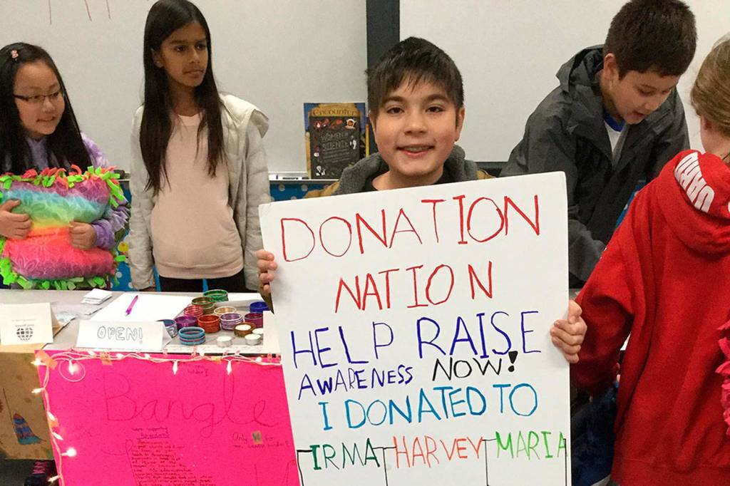Mercer Island students raise funds for hurricane relief