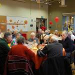 Seniors enjoy a Thanksgiving meal for $5.50 at the Mercer Island Community and Event Center on Nov. 16. Katie Metzger/staff photo