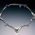 See wearable art by fabric artist Hollyce Phillips and jeweler Dixie Stanton at Clarke and Clarke on Friday. Photo courtesy of Ginny Clarke