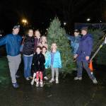 The Whelan family (parents Scott and Shelley with their children Austin, Lindsay and Reagan and friends Charlotte and Mia Weil) poses after buying their holiday tree at the Mercer Island Youth and Family Services Foundation and Lions Club tree lot. The lot opened Saturday and will sell trees Thursday through Sunday until Dec. 22. Photo courtesy of Cindy Goodwin