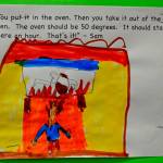 Another response from a kindergartener on how to cook a turkey. Photo courtesy of Craig Degginger/Mercer Island School District