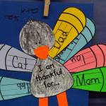 Another thankful turkey art project. Photo courtesy of Craig Degginger/Mercer Island School District