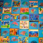 A Thanksgiving art project by West Mercer students. Photo courtesy of Craig Degginger/Mercer Island School District