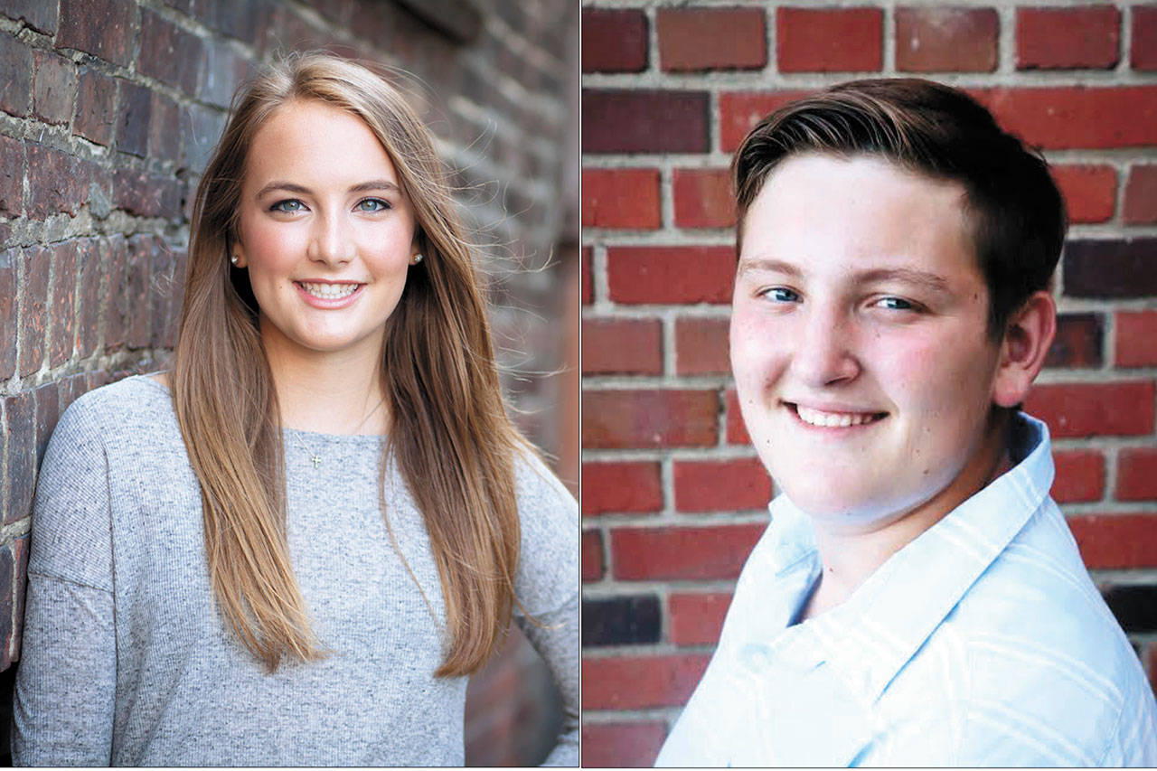 Mercer Island High School seniors Dana Berejka and Colin Gersch were the Mercer Island Rotary Clubs students of the month for December. Courtesy photos