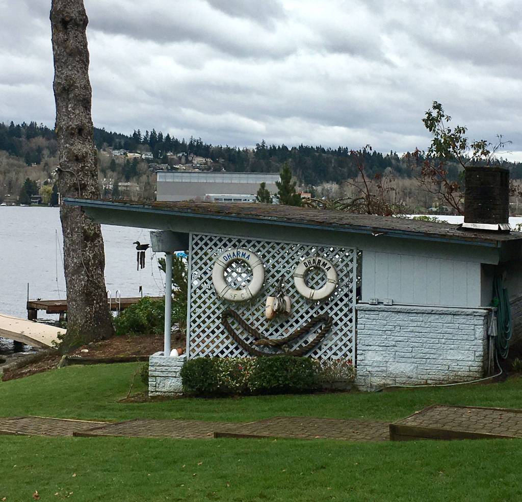 Donna Reed hosted summer parties in her cabana on Mercer Island. Photo courtesy of Greg Asimakoupoulos