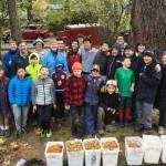Scouts are volunteering their time to improve First Hill Park. Photo courtesy of Mercer Island Parks and Recreation