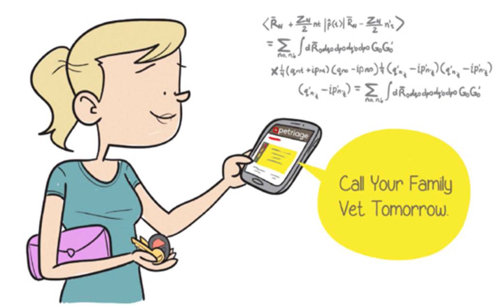 Petriage is a free app that can help clients make informed medical decisions about their pets. Image courtesy of Petriage