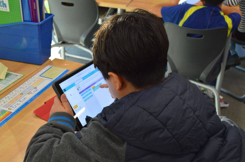 Preparing students for a digital economy, and for potential careers in science, technology, engineering and math (STEM), is a core piece of the districts Vision 2020. Photo courtesy of the Mercer Island School District