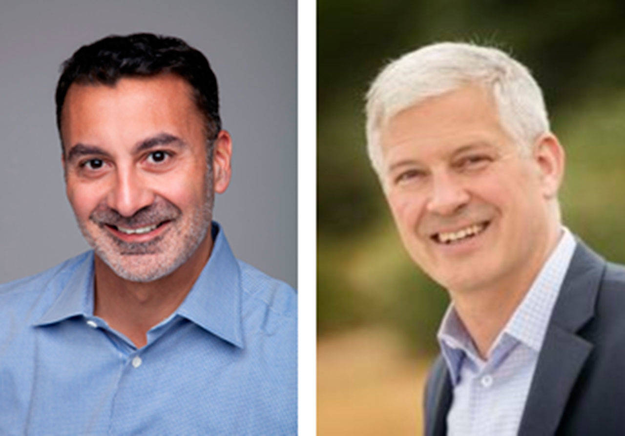 Councilmembers Salim Nice and Tom Acker. Contributed photos