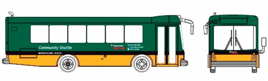 A diagram of larger buses on Route 630. Courtesy image