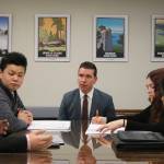 Rep. Paul Graves (R-Fall City), center, of the 5th District talks to Issaquah YODA students about the substance abuse problems they have seen on their campuses. Nicole Jennings/staff photo