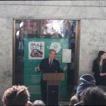 Rep. Roger Goodman (D-Kirkland) of the 45th District addresses the students during the rally. Nicole Jennings/staff photo