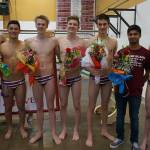 Photo courtesy of Danielle Whipple                                The Mercer Island Islanders boys swim team improved its overall record to 6-0 courtesy of a convincing 139-44 victory against the Sammamish Totems on Jan. 18 in Bellevue. Mercer Island seniors Kyle Bailey, Carson Coe, Oliver Hoff, Austin Shobe, Gabe Muzio, Param Mehta and Alex Mueller are pictured in the above photo.                                The Islanders 200 yard medley relay team of Nate Robinson, Killian Riley, James Richardson and Jake Headrick finished in first place. The 200 yard freestyle relay quartert of Hoff, Robinson, Riley and Richardson earned first place. The 400 freestyle relay team of Coe, Bailey, Shobe and Hoff registered a first place finish. Islanders swimmers registering first place finishes in individual events were Headrick (200 free), Caleb Apodaca (200 IM), Robinson (50 free), Bailey (100 backstroke, 100 fly), Richardson (100 free), Ralston (500 free) and Riley (100 breast stroke).
