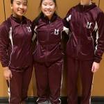 Photo courtesy of Martha Phelps                                The Mercer Island Islanders gymnastics team earned a 156-79 win against the Redmond Mustangs on Jan. 25. The Islanders improved their regular season overall record to 5-2 in dual meets with the victory. Freshman Ava Motroni captured first place in vault, beam and in all-around. Junior Mya Levin earned second place in vault, beam and all-around. Freshman Susie Lepow registered a first place finish on bars. Motroni, Levin and Lepow are pictured in the above photo.