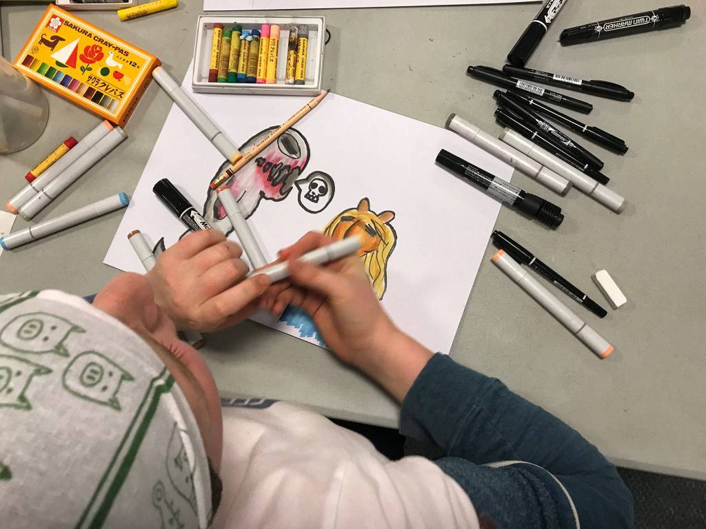 Kamishibai combines visual and performance art. Photo courtesy of Manny Cawaling