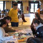 Famous Kamishibai artists lead workshops for the Mercer Island community. Photo courtesy of Manny Cawaling