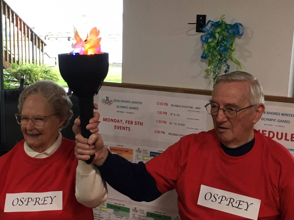 After the opening ceremony, residents could compete in eight different sporting events, from basketball to bocce ball. Photo courtesy of Greg Asimakoupoulos
