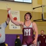 Photo courtesy of Billy Pruchno                                Mercer Island 195-pound grappler Donnie Howard (pictured) captured fourth place at the Class 3A Region IV tournament in Spokane on Feb. 10.