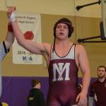 Photo courtesy of Billy Pruchno                                Mercer Island 195-pound grappler Donnie Howard (pictured) captured fourth place at the Class 3A Region IV tournament in Spokane on Feb. 10.