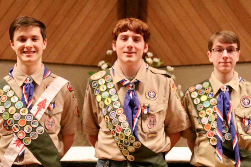 Three Islanders achieve Eagle Scout rank