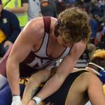 Photo courtesy of Billy Pruchno                                Mercer Island 195-pound junior Donnie Howard earned second place at the Mat Classic Class 3A state tournament on Feb. 17 at the Tacoma Dome.