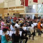 Vicki White Miltun directs the Mercer Island Symphonic and Philharmonic Orchestras at their Disney and Dessert fundraiser on Feb. 25. Katie Metzger/staff photo