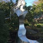 The sculpture shines in the sunlight at Mercer Islands Covenant Shores retirement community. Photo courtesy of Greg Asimakoupoulos